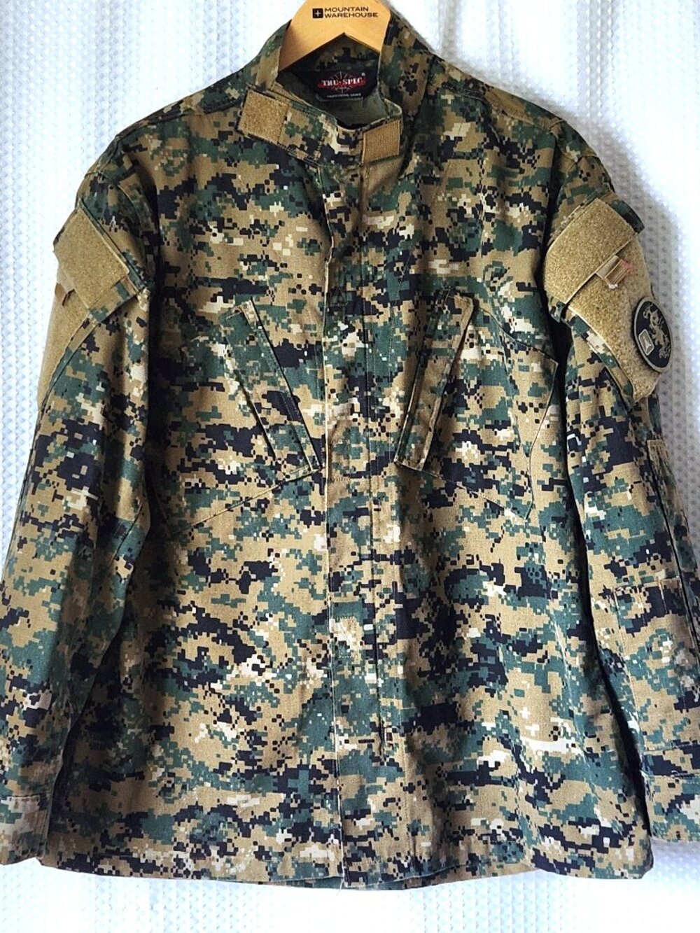 Tru-Spec Tactical Jacket Men Medium Marpat Digital Camo Combat Uniform Military